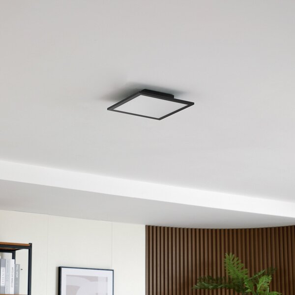 Lampa Sufitowa Lindby, Enhife, czarny, gabinet | pracownia, aluminium, nowoczesny