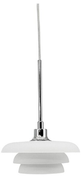 Lampa Wisząca Dyberg Larsen, Ava, ściemnialny, biały, salon, szkło, nowoczesny