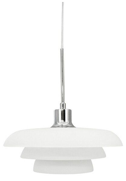 Lampa Wisząca Dyberg Larsen, Ava, ściemnialny, biały, salon, szkło, nowoczesny