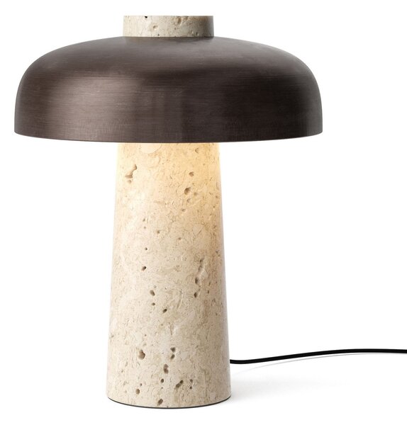 Lampa Stołowa Audo Copenhagen, Reverse, ściemnialny, beżowy, salon, kamień, design