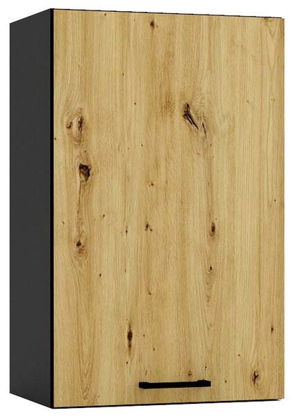 Szafka kuchenna górna 45 cm grafit + dąb artisan S5-H46