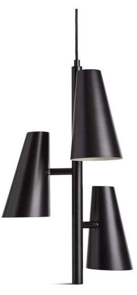 Lampa Wisząca Woud, czarny, salon, metal