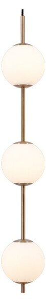 Audrey 3 Lampa Wisząca Brass/White Opal - UMAGE