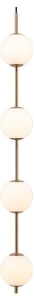 Audrey 4 Lampa Wisząca Brass/White Opal - UMAGE