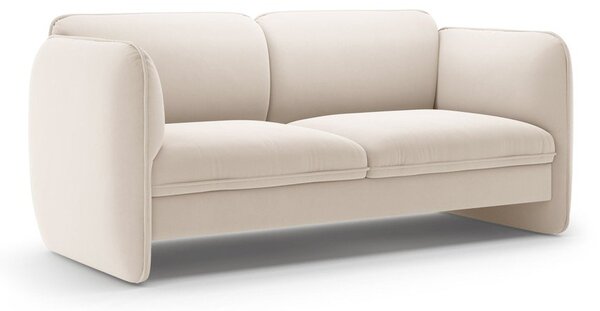 Kremowa aksamitna sofa 168 cm Georgia – Micadoni