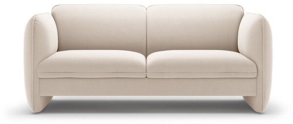 Kremowa aksamitna sofa 168 cm Georgia – Micadoni
