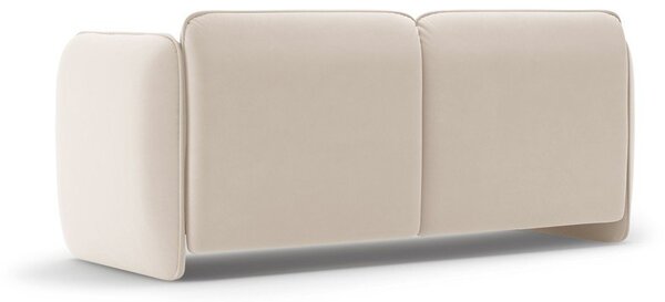 Kremowa aksamitna sofa 168 cm Georgia – Micadoni