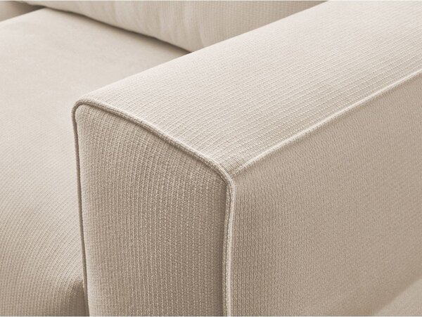 Beżowa rozkładana sofa ze schowkiem 265 cm Ezechiel – Bobochic Paris