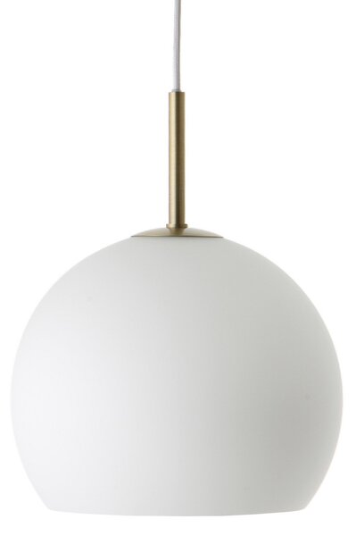 Lampa Wisząca FRANDSEN, Ball, ściemnialny, biały, salon, szkło, design