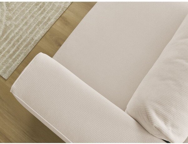 Beżowa rozkładana sofa ze schowkiem 265 cm Ezechiel – Bobochic Paris