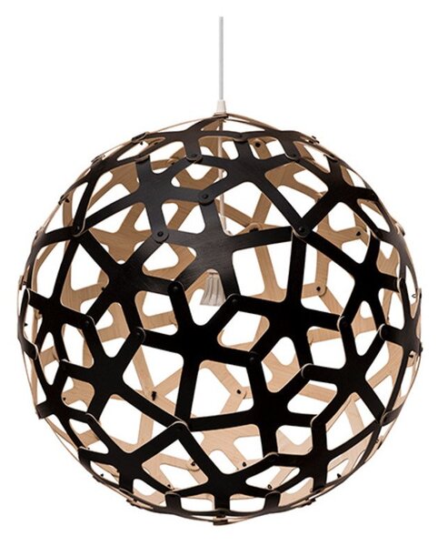 Lampa Wisząca david trubridge, czarny, salon, bambus