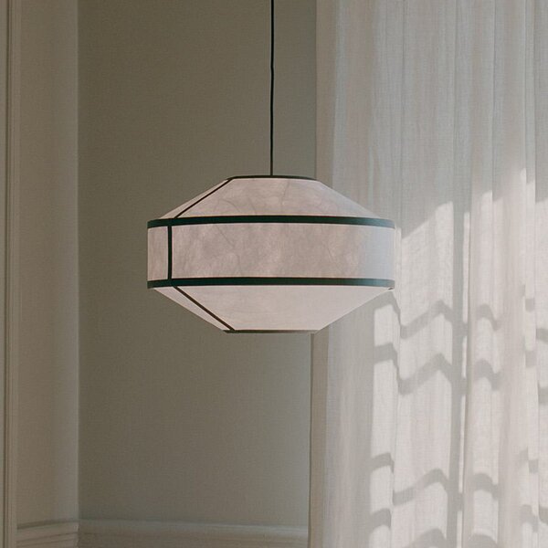 Lampa Wisząca New Works, Kite, ściemnialny, biały, salon, tworzywo sztuczne, design