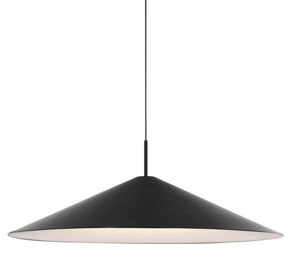 Lampa Wisząca New Works, Brolly, ściemnialny, czarny, salon, aluminium, design