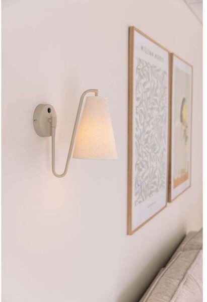 Lampa Ścienna Globen Lighting, biały, salon, tkanina | tekstylia, design