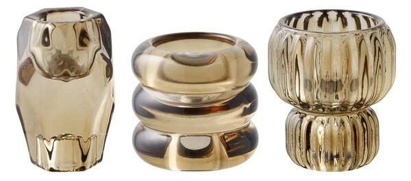 Szklane świeczniki zestaw na świeczkę typu tealight 3 szt. – House Nordic