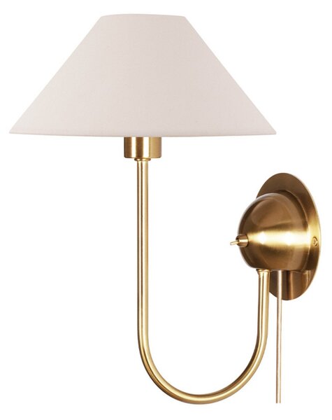 Lampa Ścienna Globen Lighting, IRIS, beżowy, salon, tkanina | tekstylia, vintage