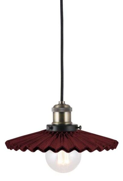 Lampa Wisząca Globen Lighting, COBBLER, ściemnialny, czerwony, jadalnia, szkło, vintage