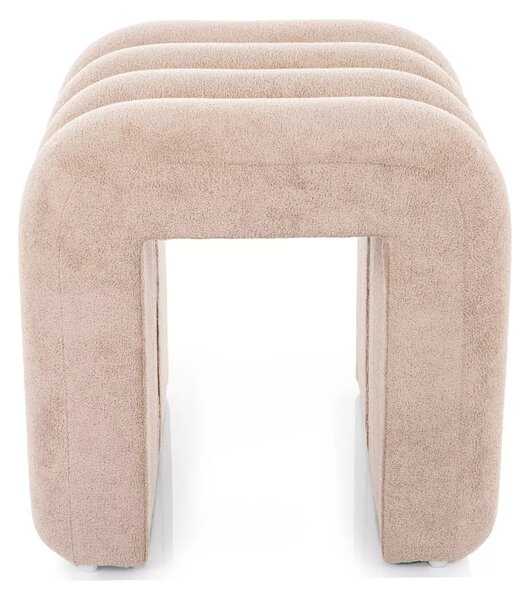 Beżowy designerski taboret TICA