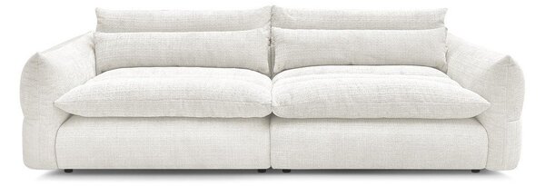Biała sofa z tkaniny szenilowej 276 cm Neil – Bobochic Paris