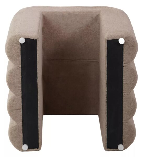 Beżowy designerski taboret TICA