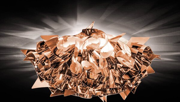 Slamp Lampa sufitowa designerska VELI, możliwość ściemniania, miedziany, salon / jadalnia, tworzywo sztuczne, design