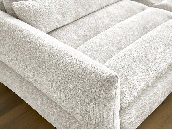 Biała sofa z tkaniny szenilowej 276 cm Neil – Bobochic Paris