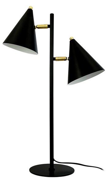 Lampa Stołowa Dyberg Larsen, Rouen, czarny, salon, metal, skandynawski
