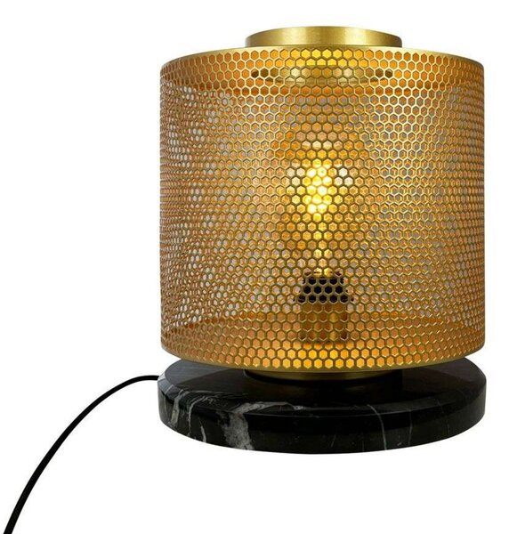 Lampa Stołowa Dyberg Larsen, Nantes, złoty | mosiężny, salon, mosiądz, skandynawski