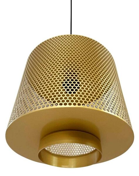 Lampa Wisząca Dyberg Larsen, Pau, ściemnialny, złoty | mosiężny, salon, metal, skandynawski