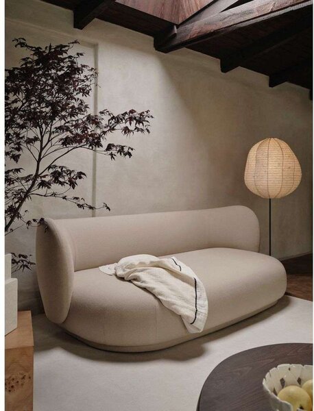 Lampa Podłogowa ferm LIVING, beżowy, salon, papier | karton