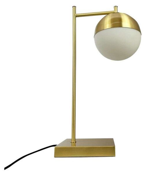 Lampa Stołowa Dyberg Larsen, Caen, złoty | mosiężny, salon, metal, skandynawski