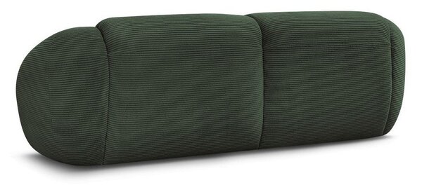 Zielona sztruksowa sofa 250 cm Tina – Bobochic Paris