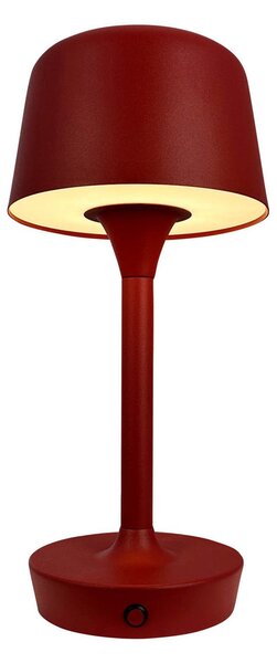 Lampa Stołowa Dyberg Larsen, Flow, ściemnialny, czerwony, salon, metal, skandynawski
