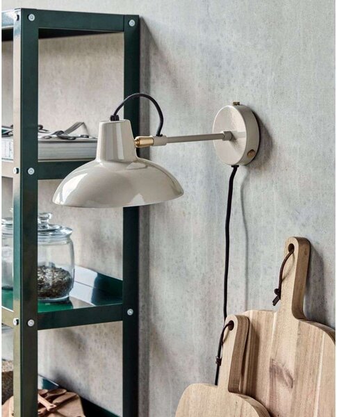 Lampa Ścienna House Doctor, szary, gabinet | pracownia, metal