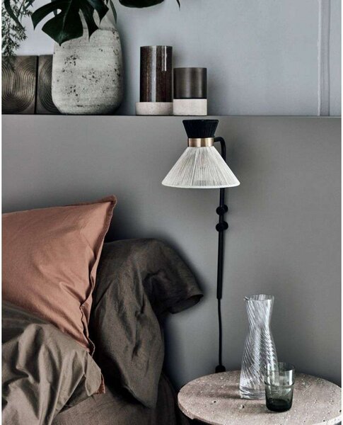Lampa Ścienna House Doctor, czarny, salon, metal