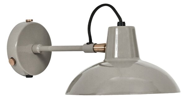 Lampa Ścienna House Doctor, szary, gabinet | pracownia, metal