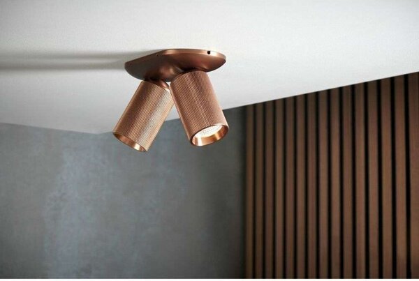 Lampa Sufitowa LIGHT-POINT, brąz rdzawy, salon, aluminium