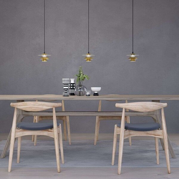 Lampa Wisząca Belid, złoty | mosiężny, salon, metal