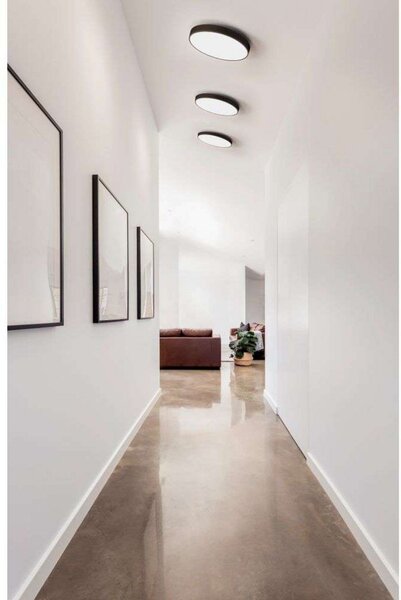 Lampa Sufitowa ANTIDARK, czarny, salon, tworzywo sztuczne