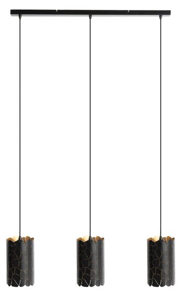 Lampa Wisząca Lindby, Aralena, ściemnialny, czarny, salon, metal, nowoczesny
