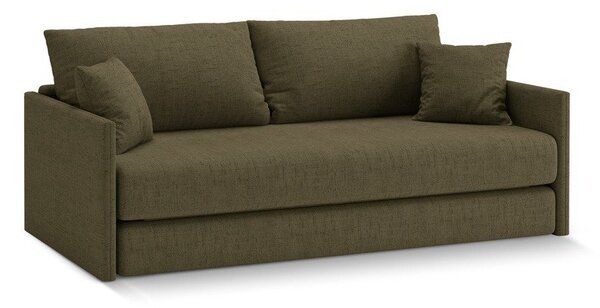 Zielona rozkładana sofa z tkaniny szenilowej 209 cm Shannon – Cosmopolitan Design