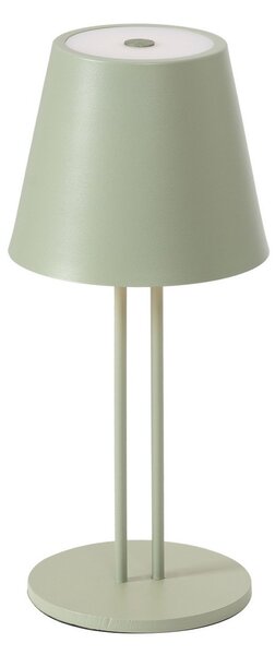 Zewnętrzna Lampa Lindby, Janea, ściemnialny, zielony, taras, metal, nowoczesny