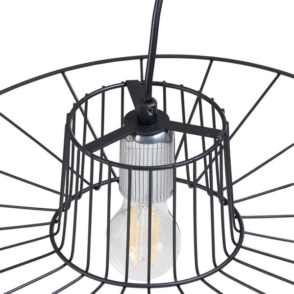 Lampa wisząca Tel Opviq, możliwość ściemniania, czarny, salon / jadalnia, metal