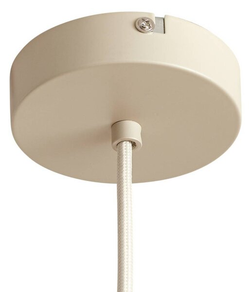 Lampa wisząca Valdorin Lindby, możliwość ściemniania, kremowy / amber, salon / jadalnia, papier / lunolit / lunopal, nowoczesny