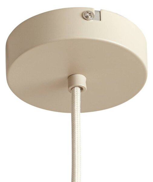 Lampa wisząca Anuva Lindby, możliwość ściemniania, kremowy / amber, salon / jadalnia, papier / lunolit / lunopal, dworkowy / rustykalny