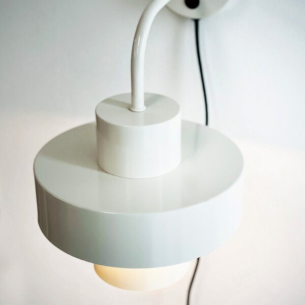 Lampa Ścienna Dyberg Larsen, Stoke, biały, salon, metal, design