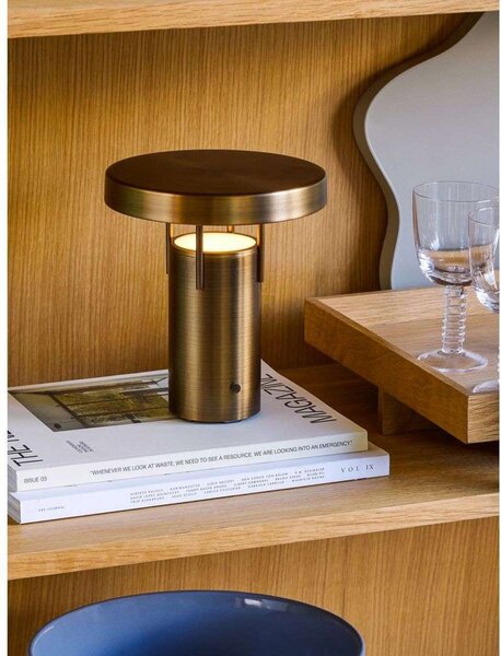 Lampa Stołowa Hübsch, złoty | mosiężny, salon, aluminium