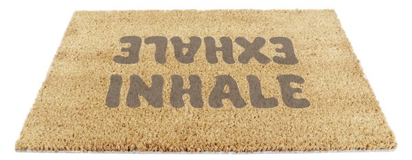 Wycieraczka z włókna kokosowego 60x90 cm Inhale Exhale – Artsy Doormats