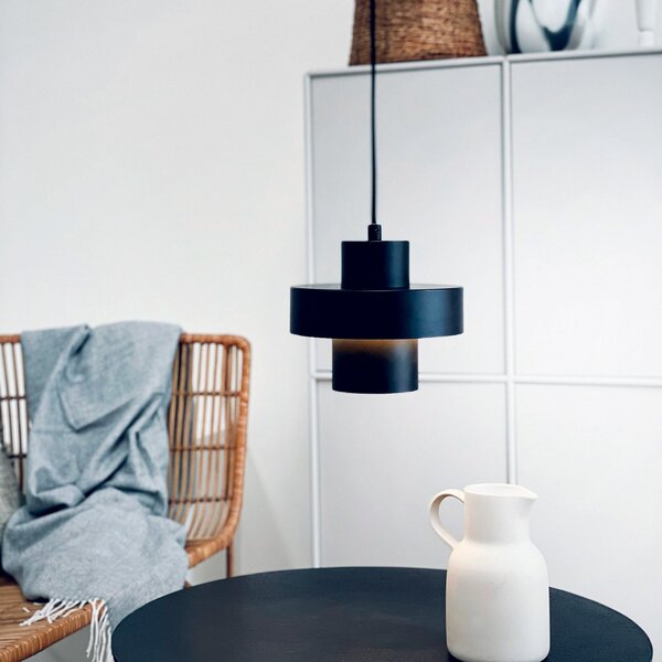 Lampa Wisząca Dyberg Larsen, Stoke, ściemnialny, czarny, salon, metal, design