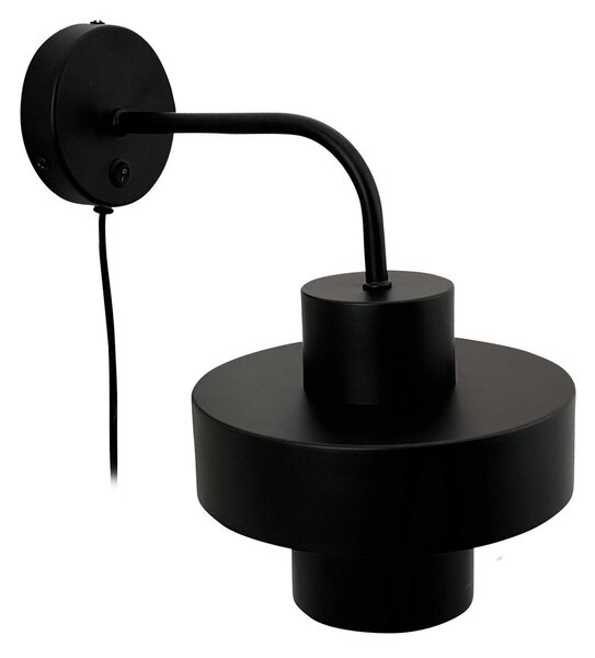 Lampa Ścienna Dyberg Larsen, Stoke, czarny, salon, metal, design